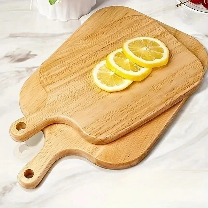 Wooden Cutting Board with Handle – Charcuterie & Cheese Board