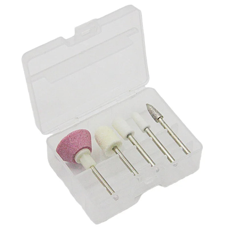 5-Piece Nail Polishing Grinding Heads | Nail Drill Bit Set