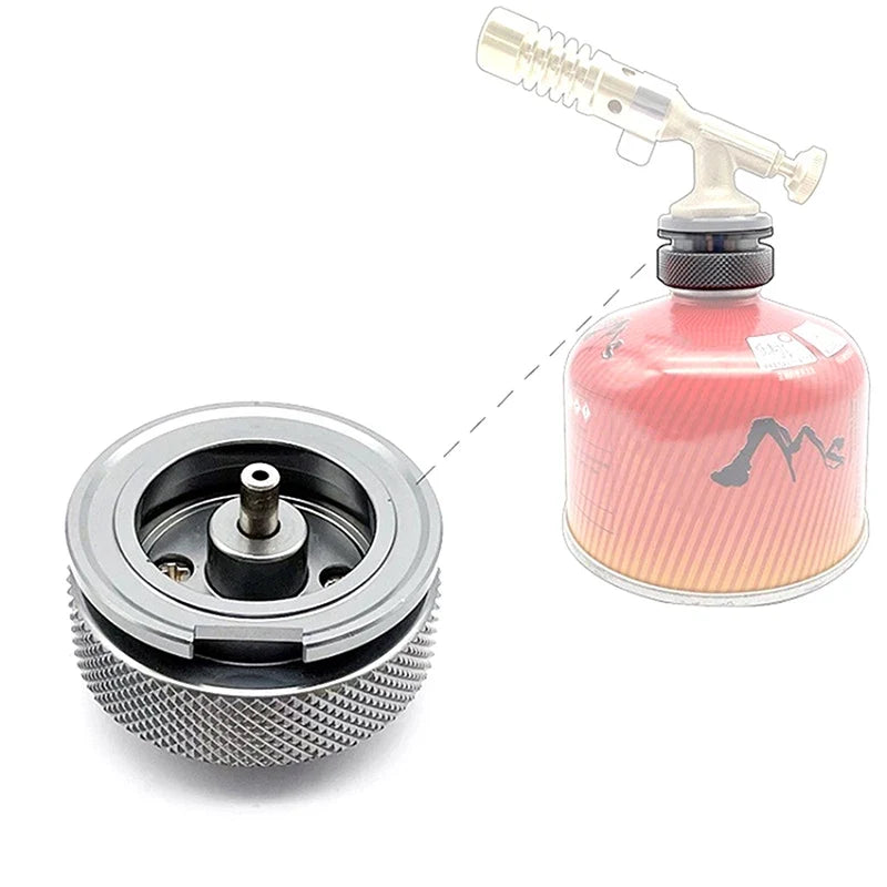 Flat to Gas Cylinder Adapter – Camping Butane Torch Converter