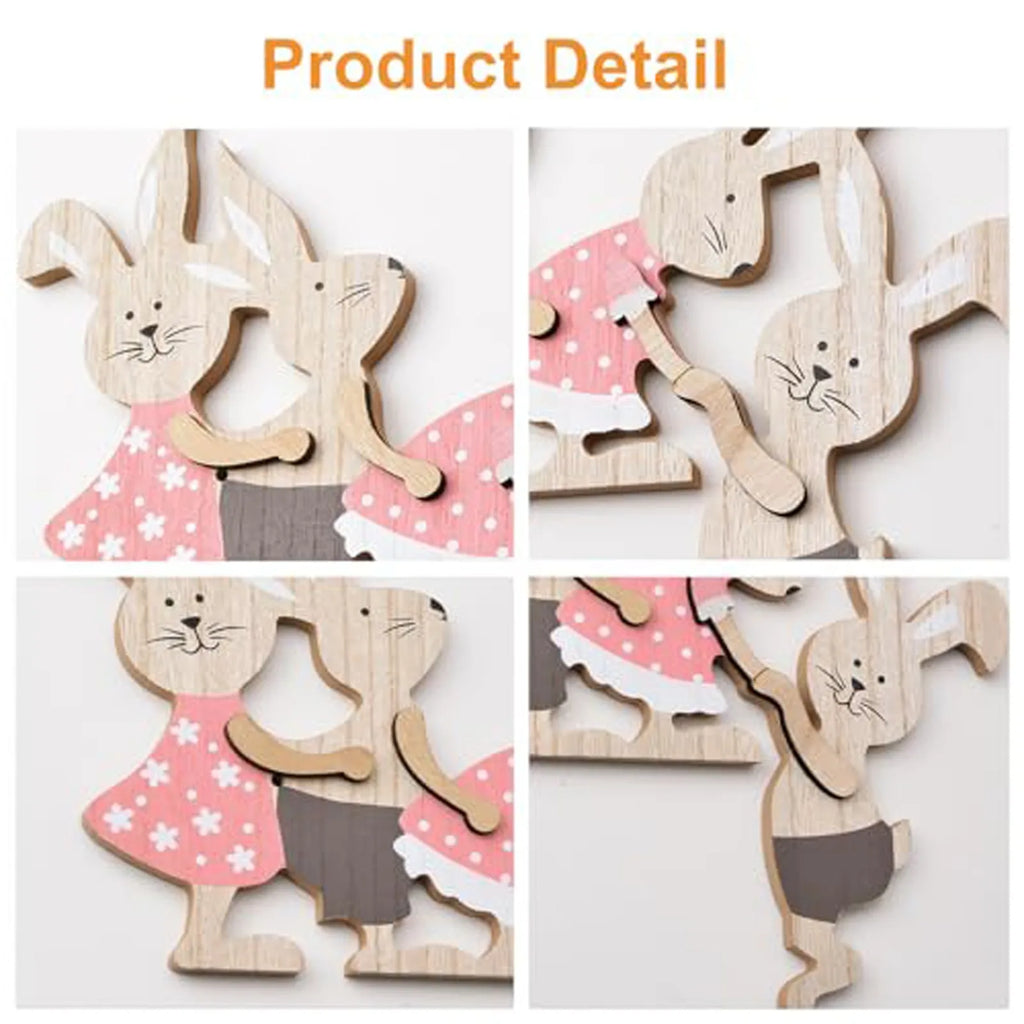 Easter Wooden Bunny Seesaw Ornament – Door & Home Décor