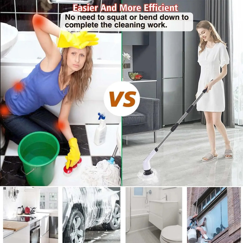 Cordless Electric Spin Scrubber | Multipurpose Cleaning Brush