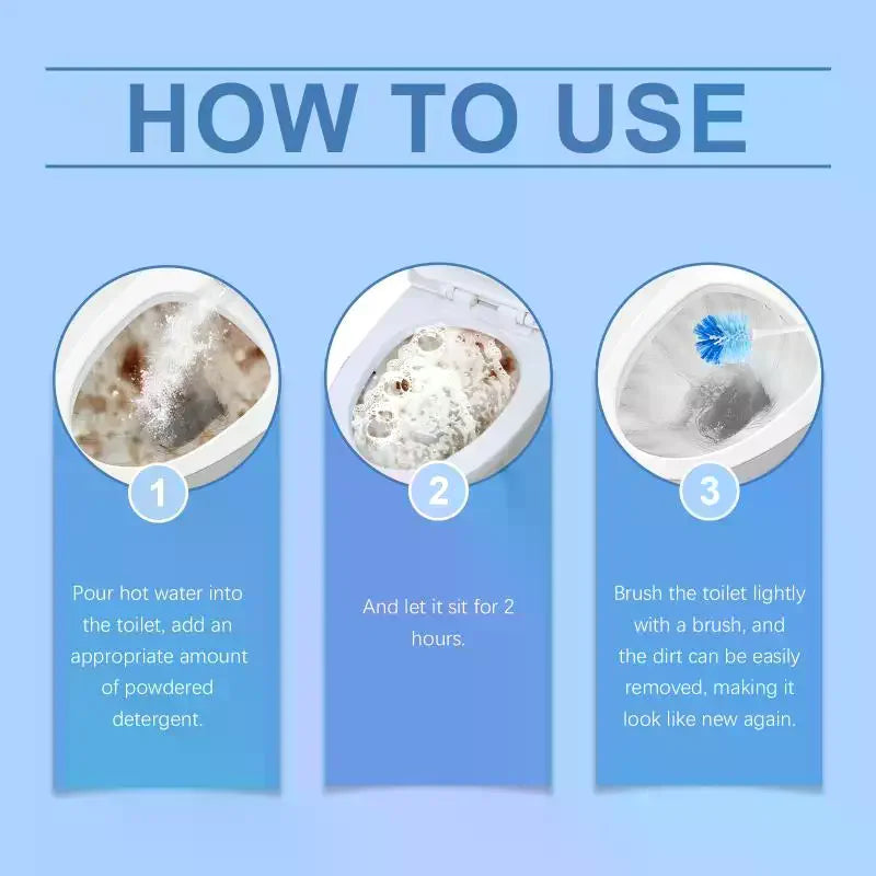Toilet Cleaning Powder – Descaler, Deodorizer & Stain Remover