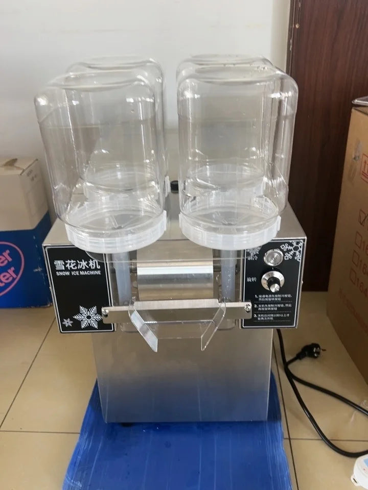 Commercial Korean Snowflake Shaved Ice & Ice Cream Machine 180KG