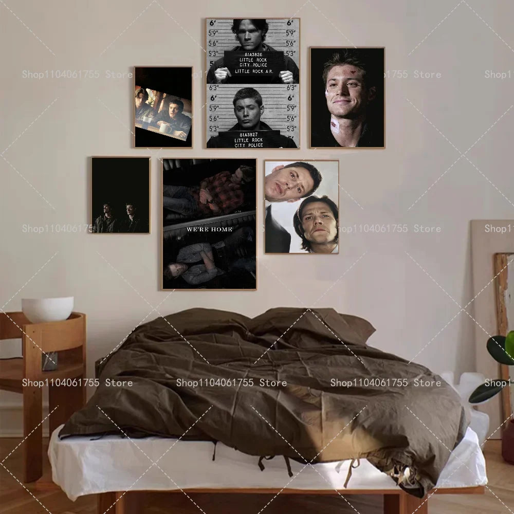 Supernatural Dean & Sam Wall Poster | Self-Adhesive Waterproof