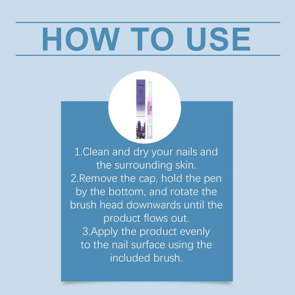 Lavender Nail Care Oil Pen – Portable Nail Shine Treatment