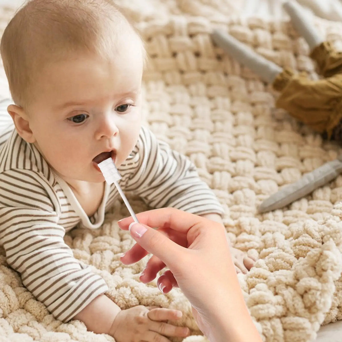 Baby Tongue Cleaner – Soft Gauze Infant Mouth Cleaning Sticks