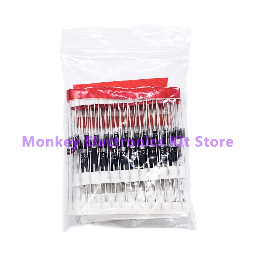 100PCS 8-Value Diode Kit – Schottky & Fast Switching Set