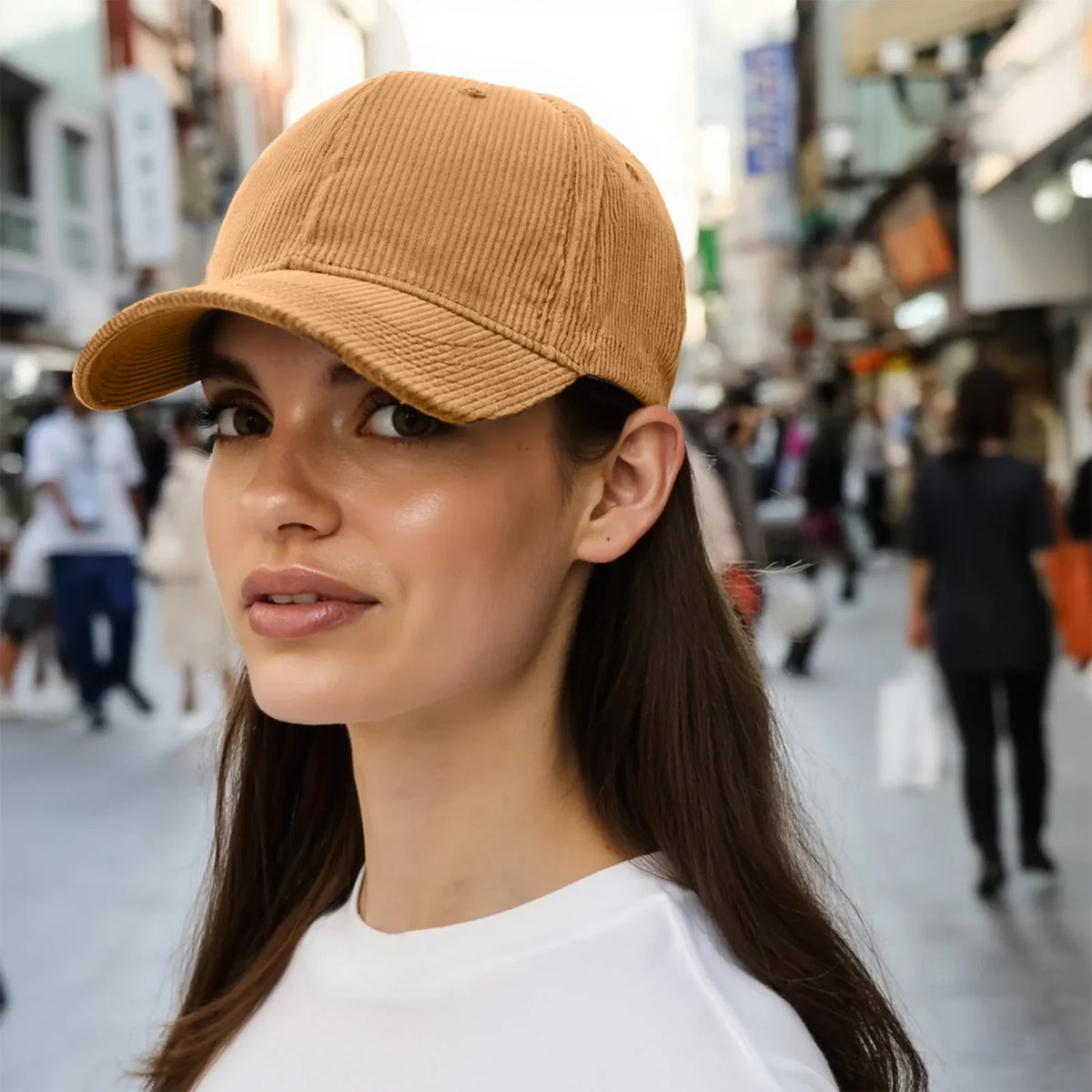 Corduroy Baseball Cap – Adjustable Unisex Winter Hat