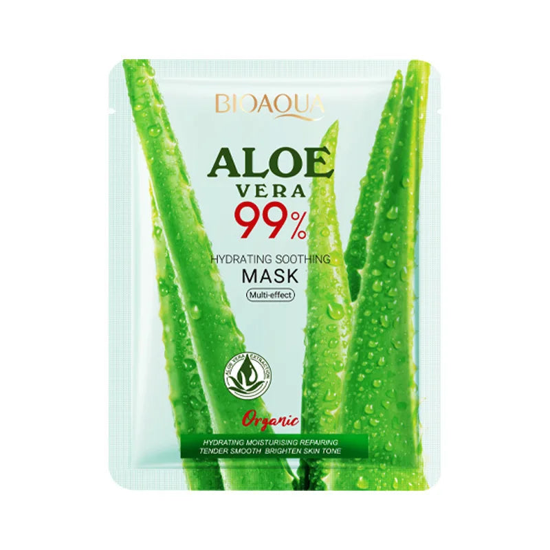 BIOAQUA Aloe Vera Facial Masks – Hydrating & Brightening 5/10pk