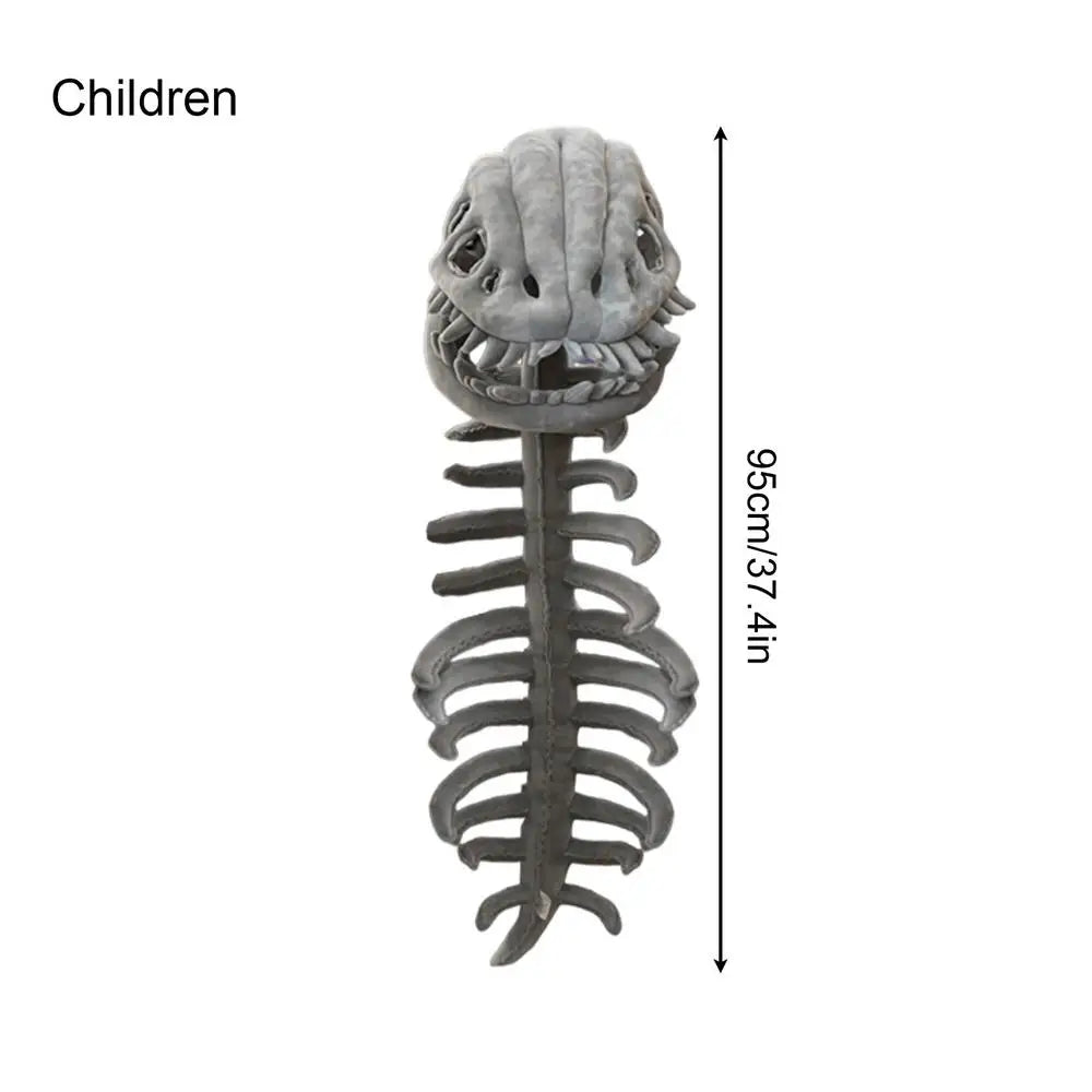 Dinosaur Skeleton Plush Costume – Kids & Adults Halloween