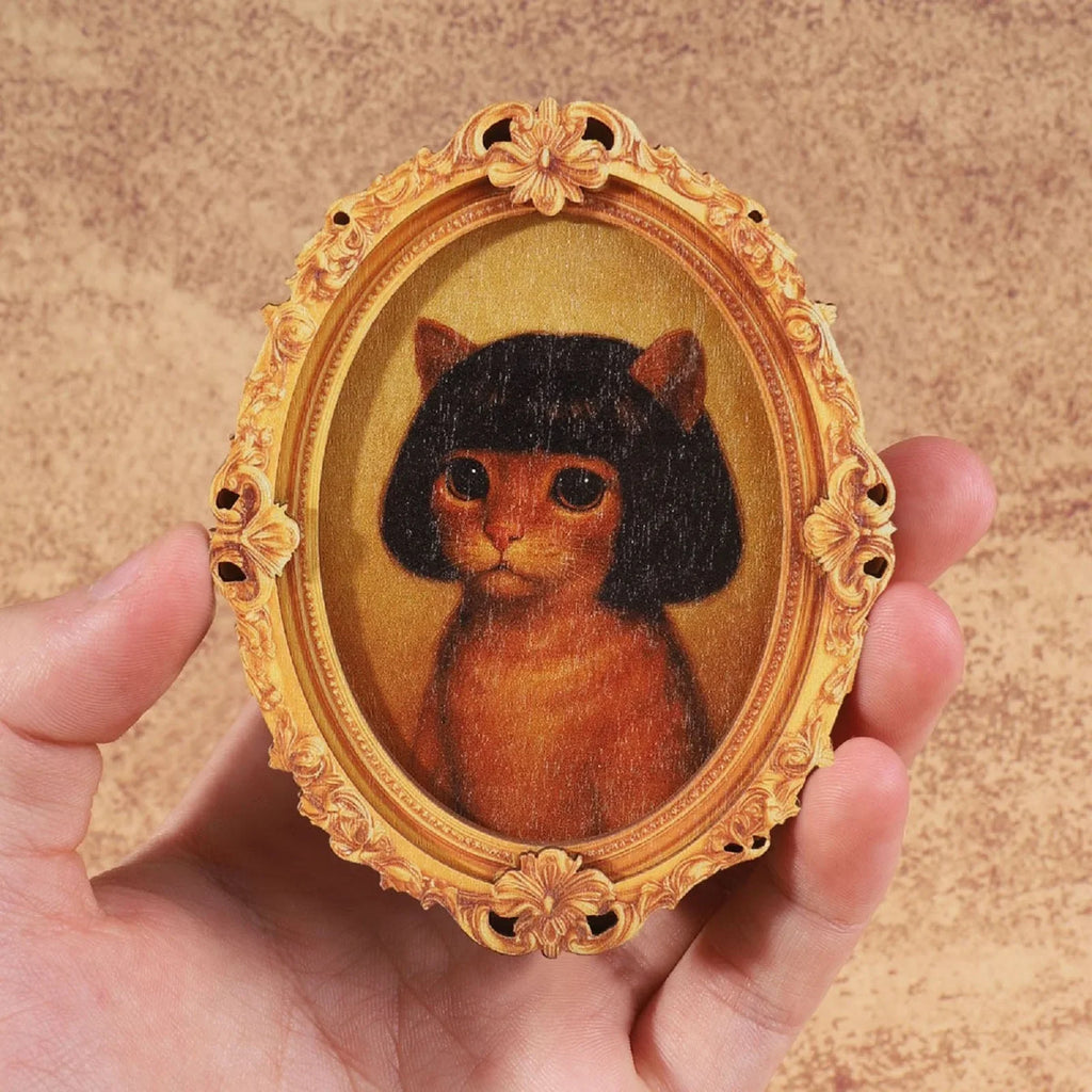 Retro Framed Art Fridge Magnet | Quirky Cartoon Animal Magnet