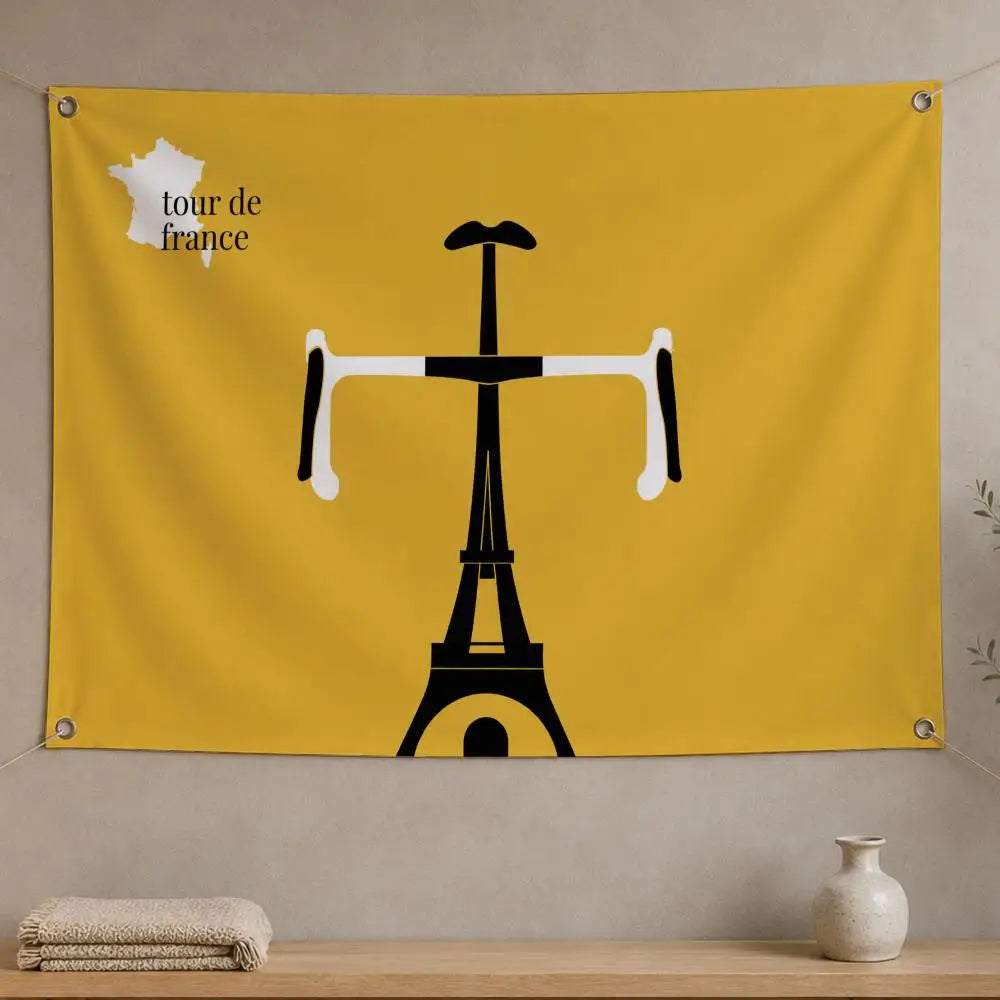 Tour De France Cycling Flag Banner – Indoor & Outdoor Decor