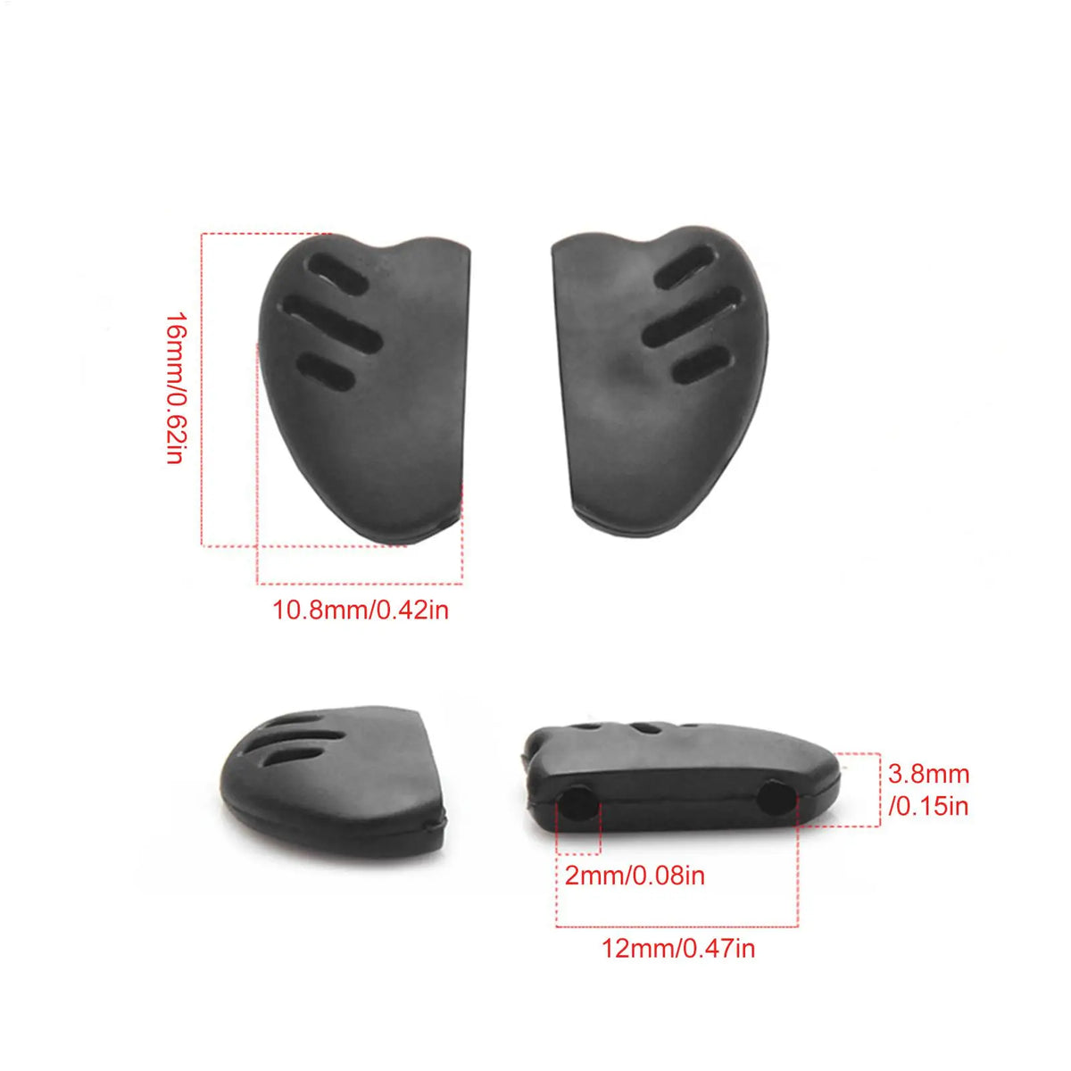Soft Rubber Nose Pads for Eyeglasses & Sport Sunglasses