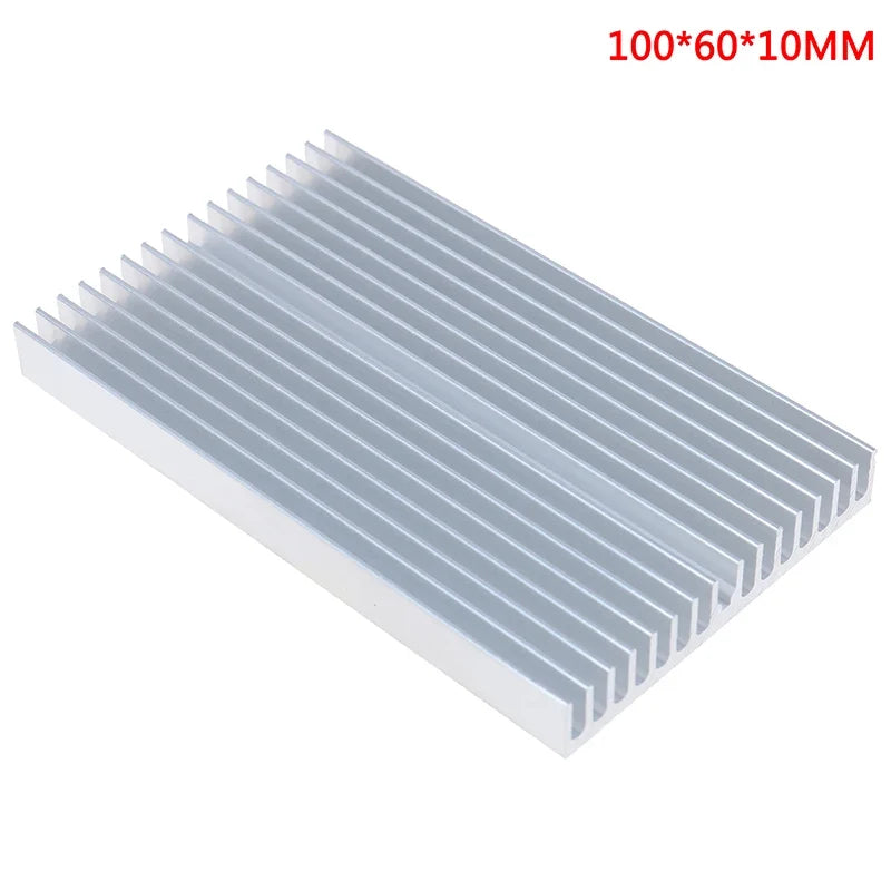 Aluminum Heatsink 100×60×10mm for IC, LED & Transistor Cooling