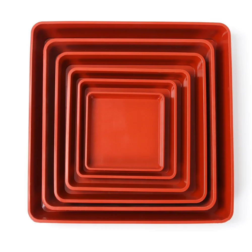Plastic Heavy Duty Drip Trays Durable Square Plant Saucer Base Flower