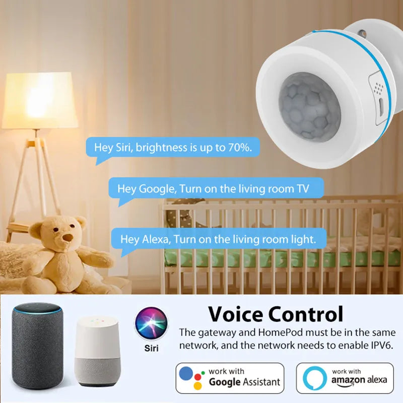 NEO Tuya Matter Thread Smart PIR Motion Sensor Wireless Human Body