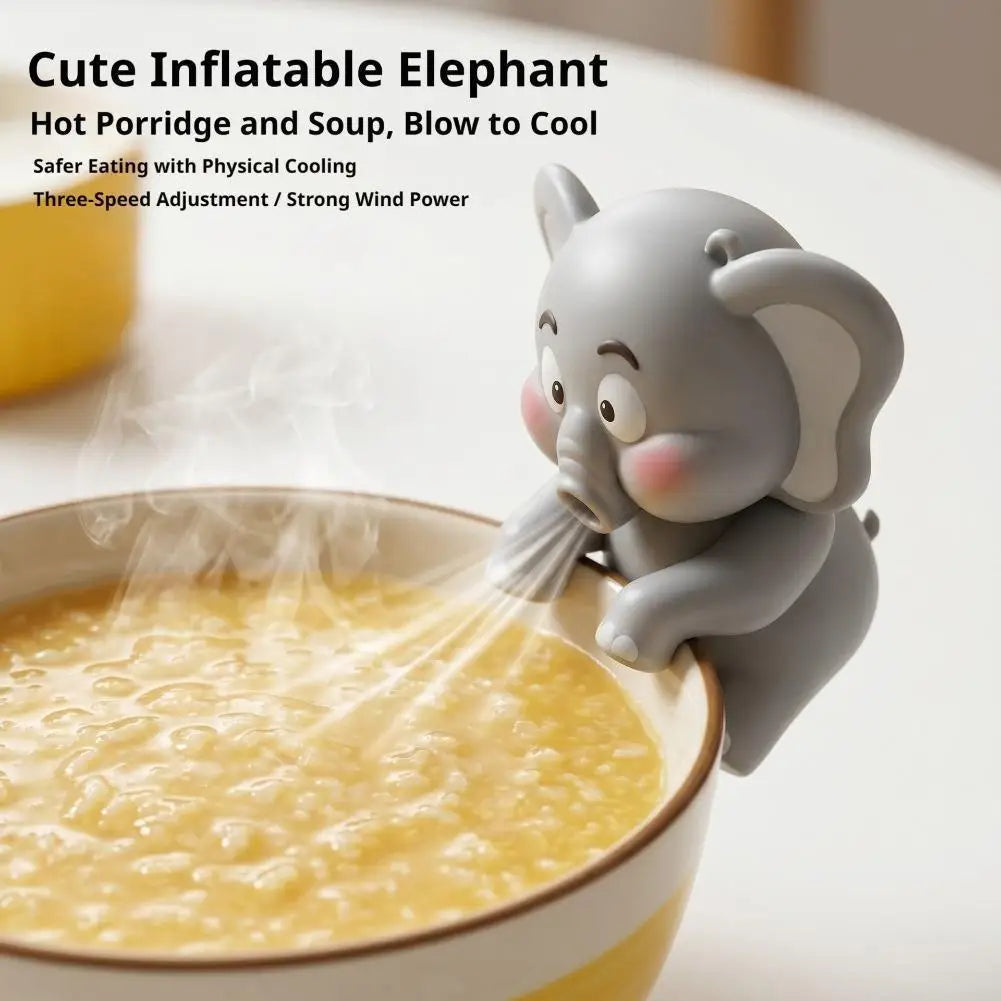 Mini Clip-On Food Cooling Fan – Dinosaur & Elephant USB