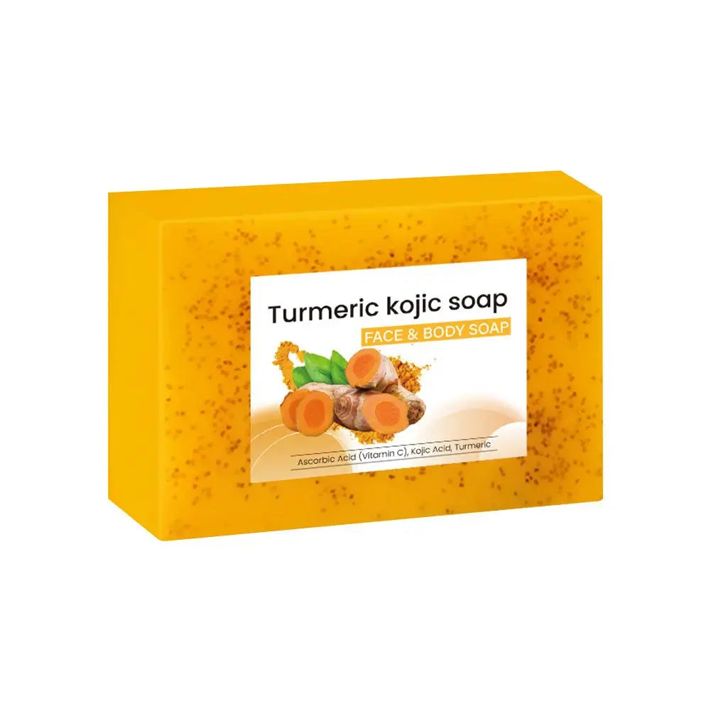 Turmeric Soap Lemon Acids Handmade Kojic Acid Natural Skincare Bar