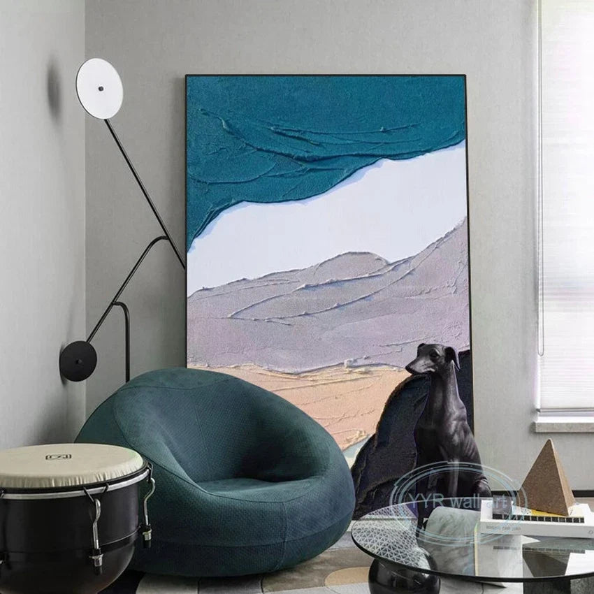 Abstract Hand-Painted Oil Painting Canvas Wall Art | Modern Decor