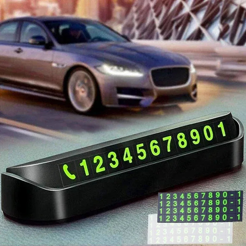 Temporary Parking Card Holder with Privacy Switch | Car Accessory