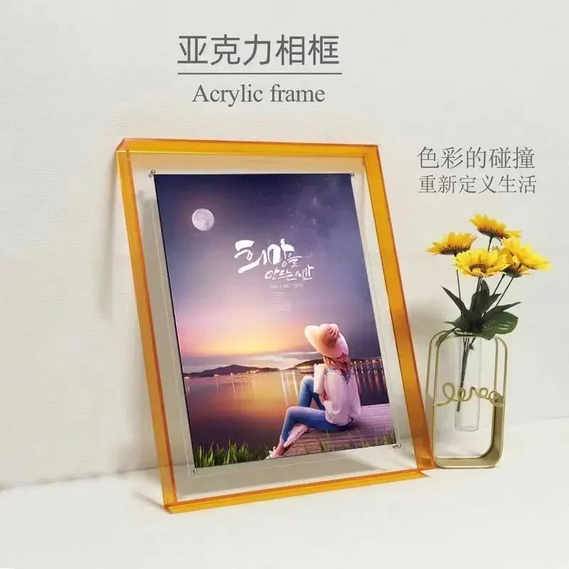 Transparent Acrylic Photo Frame – Wall Mount or Tabletop