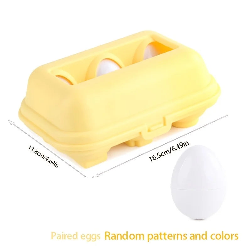 12 Shape Matching Toys Simulated Egg Shapes Storage Box Geometric