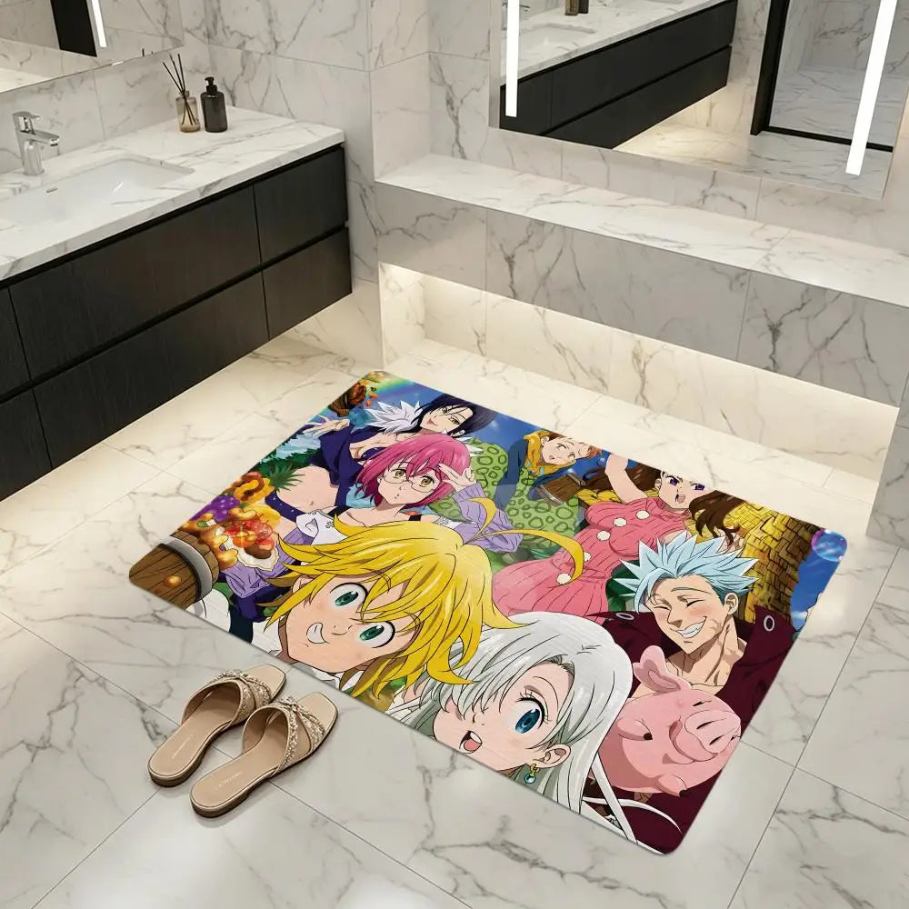 Anime Seven Deadly Sins Diatomite Bath Mat – Quick Dry