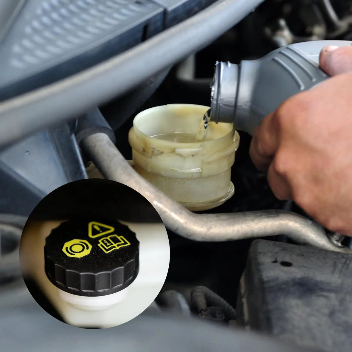 Brake Master Cylinder Cap Fluid Double-layer Dustproof Cover Travel