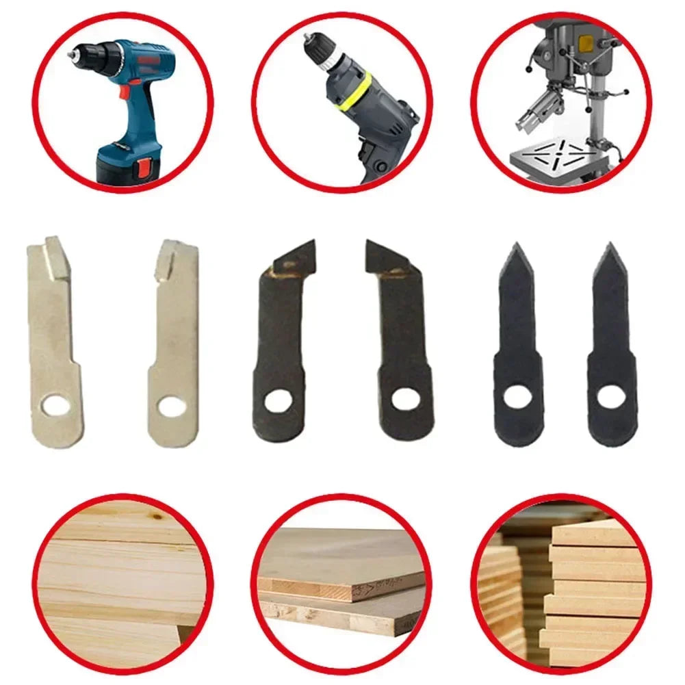 Adjustable Circle Hole Cutter Blades 2pc – Wood & Drywall Set