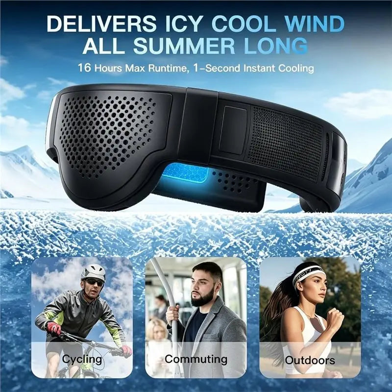 Wearable Neck Cooler Fan – Semiconductor Cooling & 6000mAh