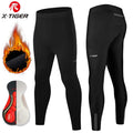 X-TIGER Men's Winter Cycling Tights – 5D Gel Padded Bike Pants