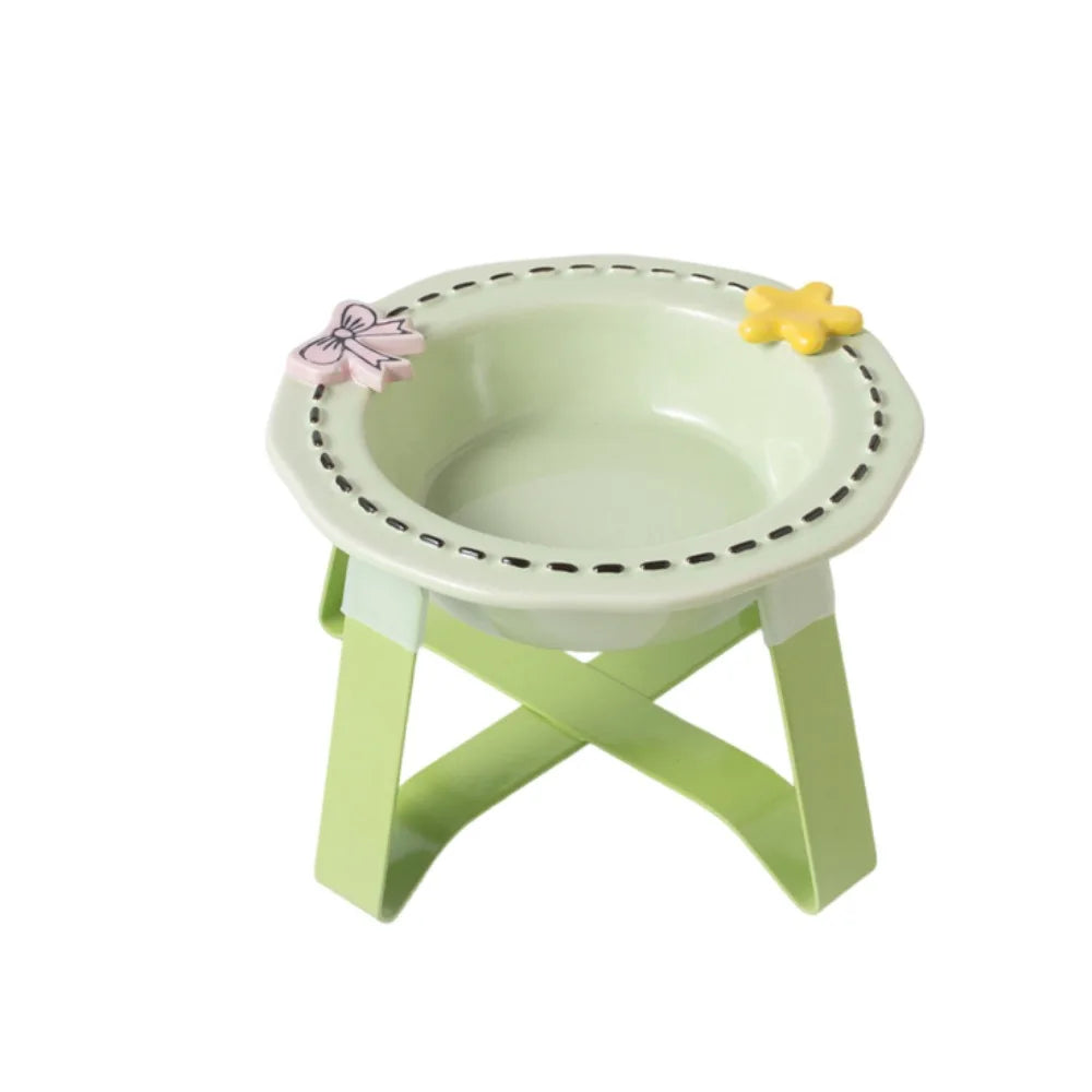 Elevated Ceramic Cat Bowl with Stand – Anti-Slip Feeding Station