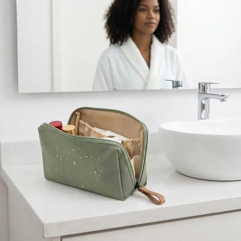 Mini Travel Makeup Bag – Women's Zipper Cosmetic Pouch