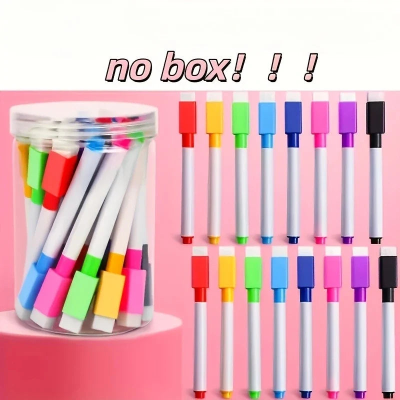 24/48-Pack Dry Erase Markers – Whiteboard, Glass & Plastic