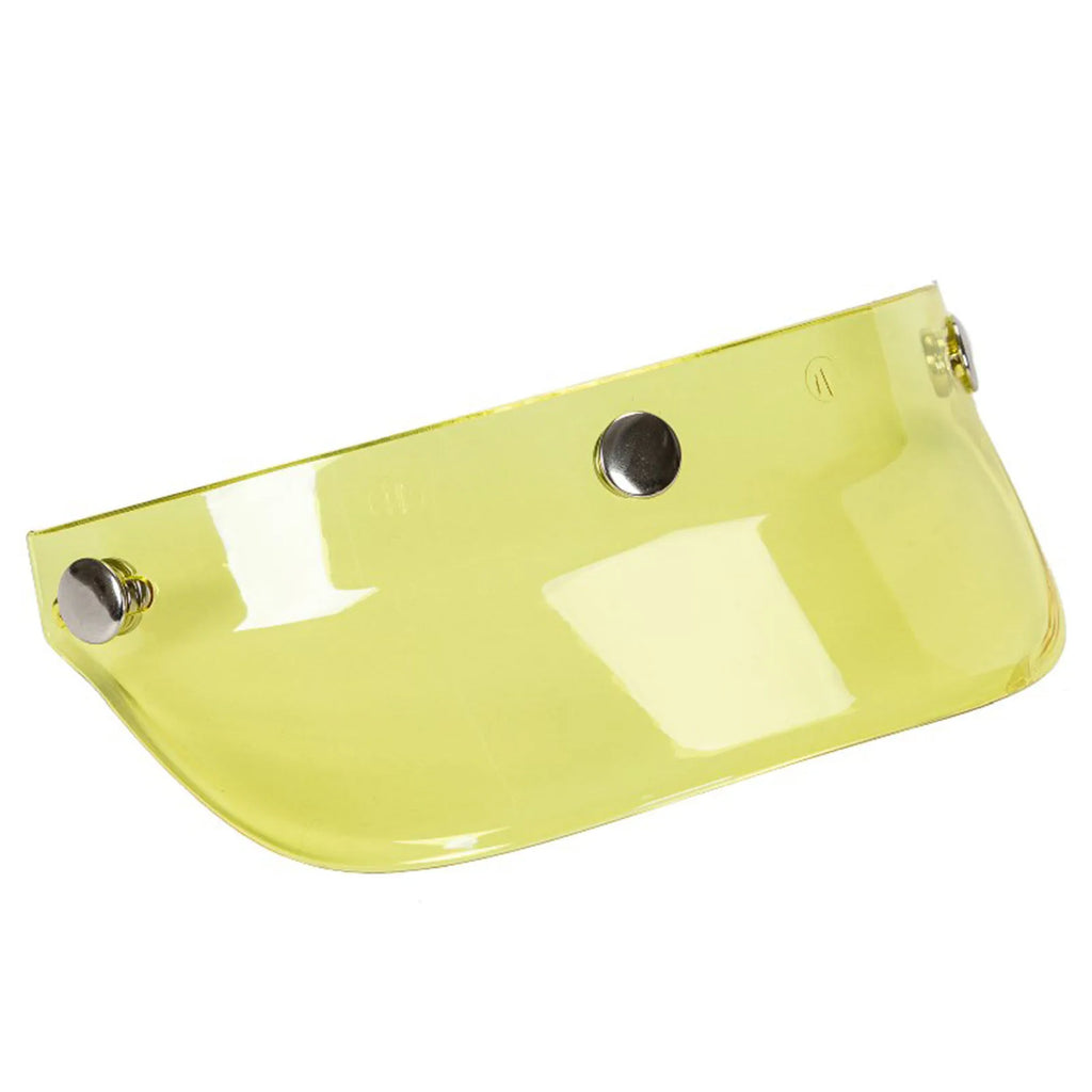Universal 3-Snap Flip-Up Visor Wind Shield | Open Face Helmet