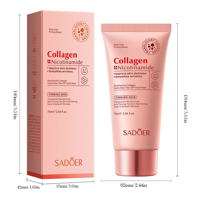 SADOER Niacinamide Collagen Deeply Hydrating Wrapping Peel Off Facial