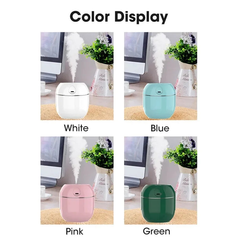 Mini USB Car Humidifier 280ml – Quiet Portable Mist Purifier