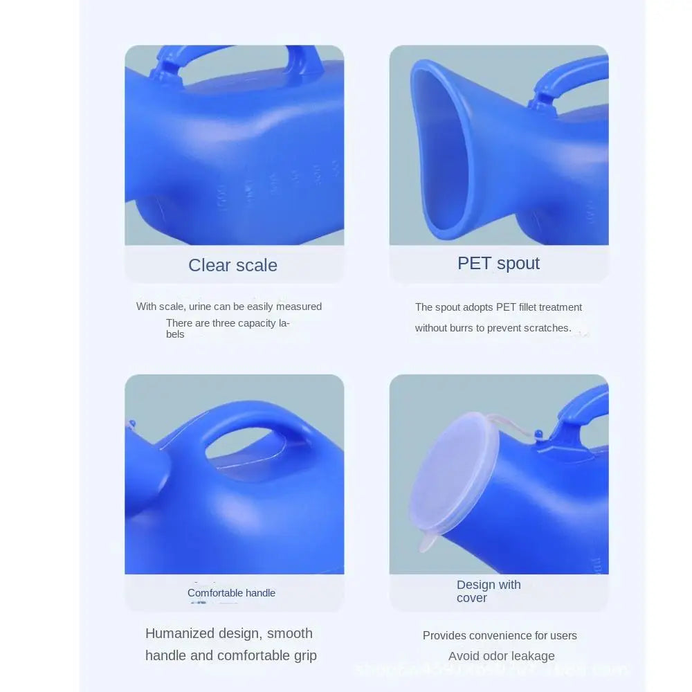 Portable Night Toilet Large Capacity Urinal Storage Pe Handle Urinary