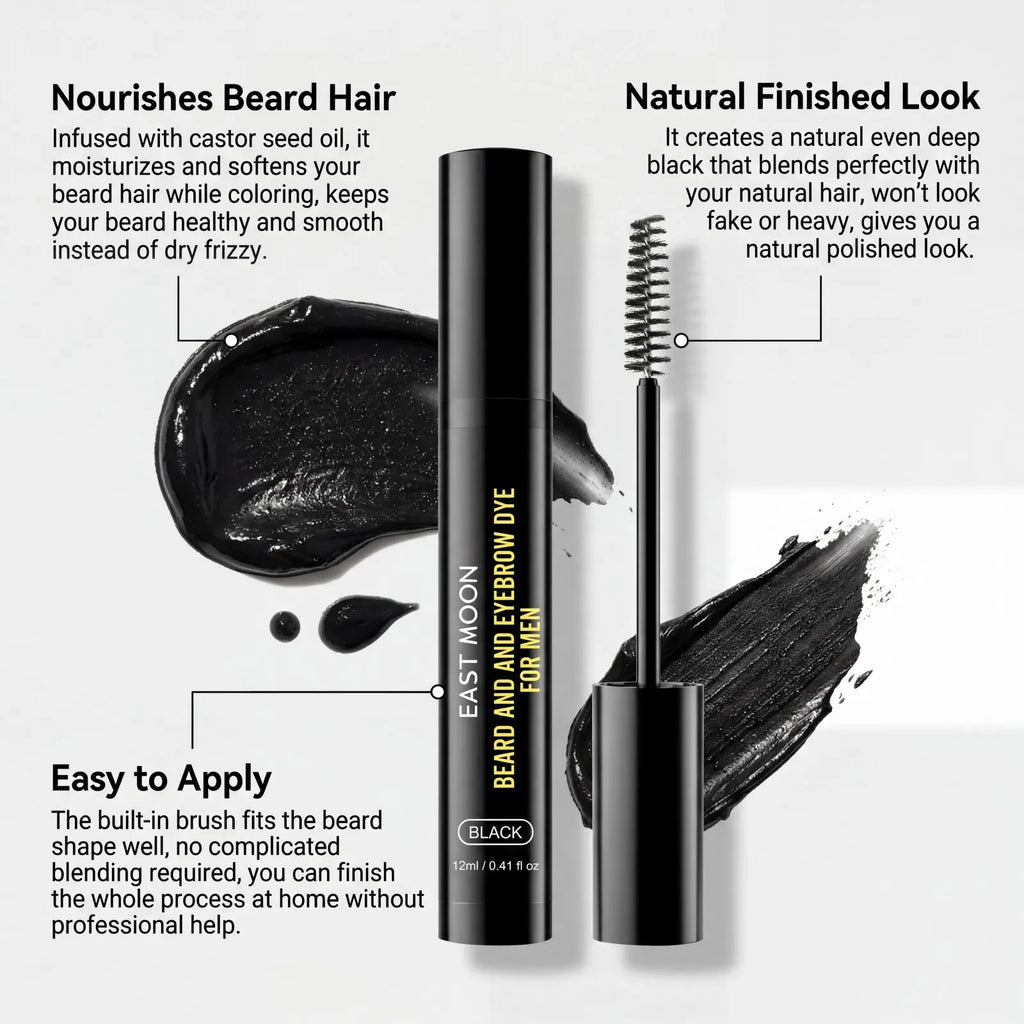 Black Beard Dye Pen for Men – Waterproof & Nourishing