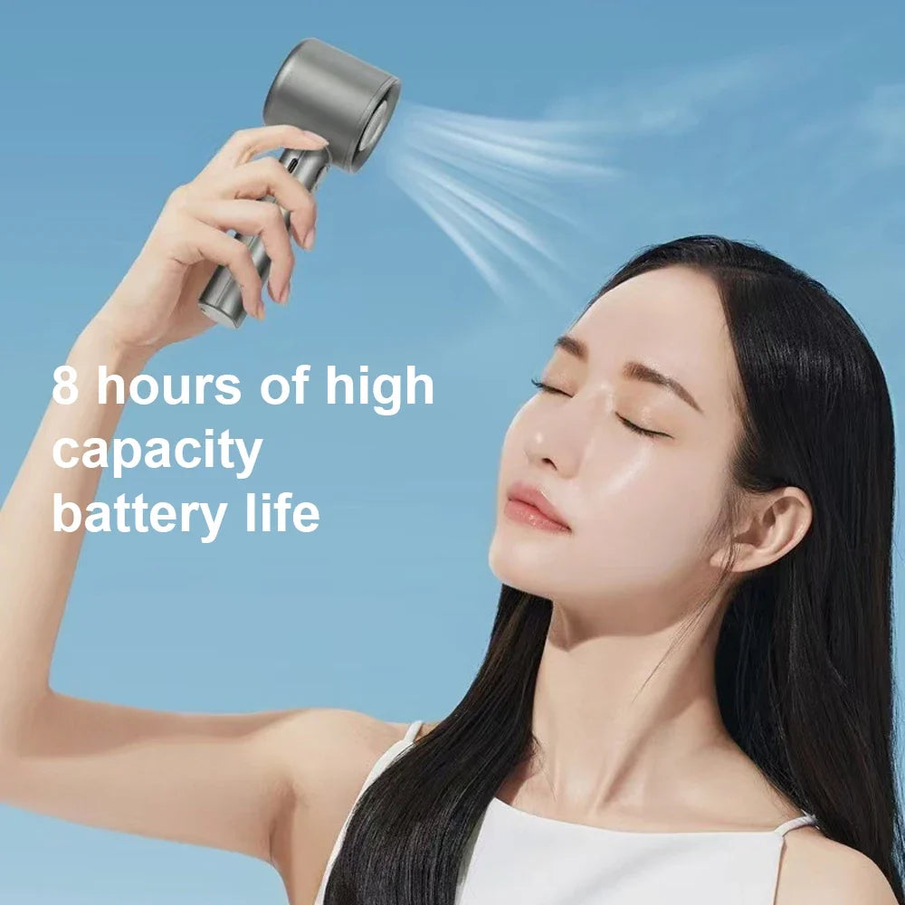URGGU Bladeless Handheld Fan – 120 Speeds USB Rechargeable