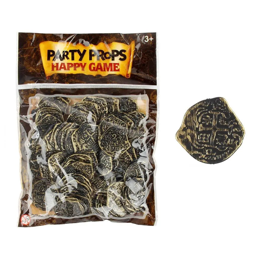 Creative Bronze Roman Pirate Gold Coin Halloween Treasure Coins