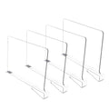 Transparent Closet Shelf Dividers | Wardrobe Organizer 2–8 Pack