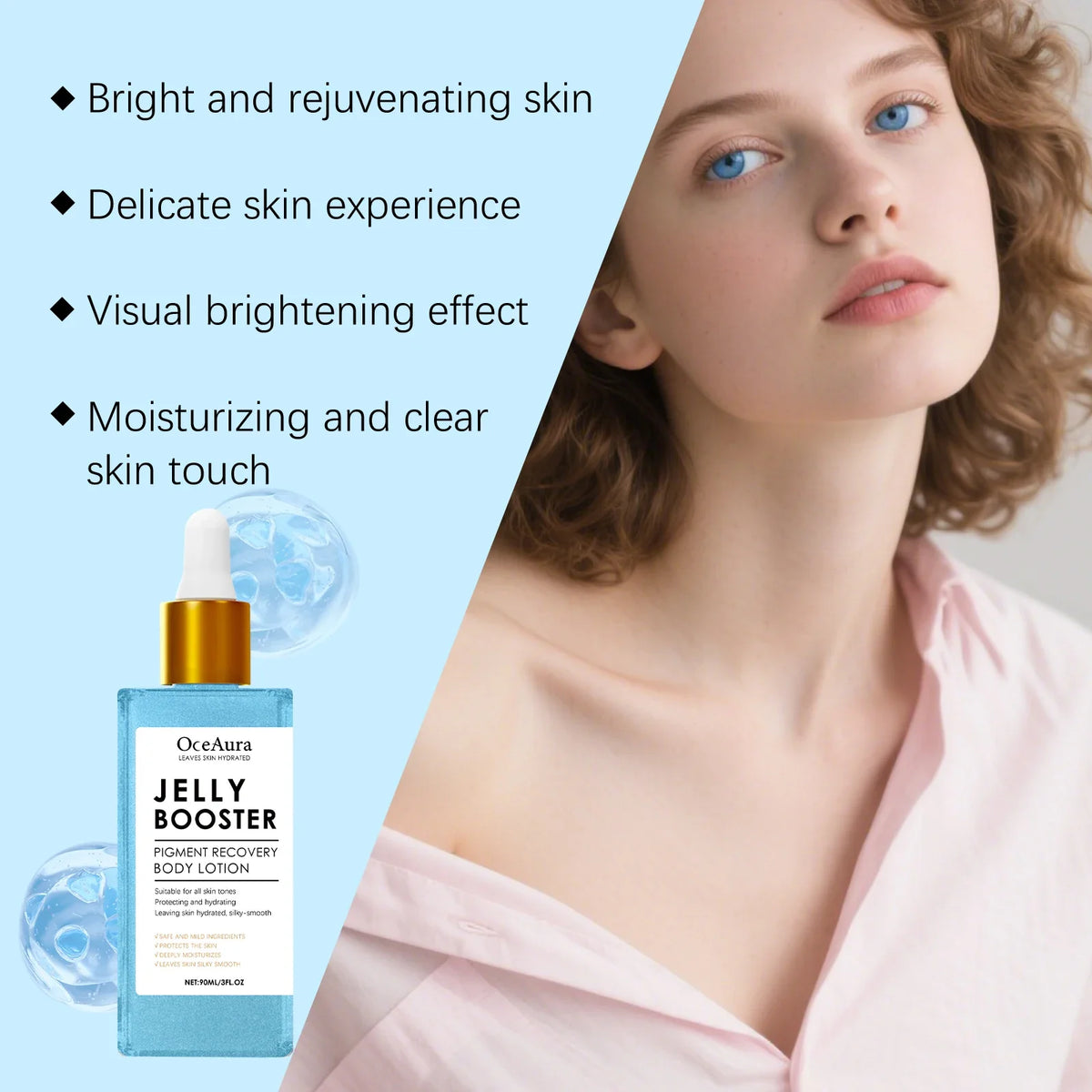 OceAura Niacinamide Facial Serum 90ml | Brighten & Moisturize