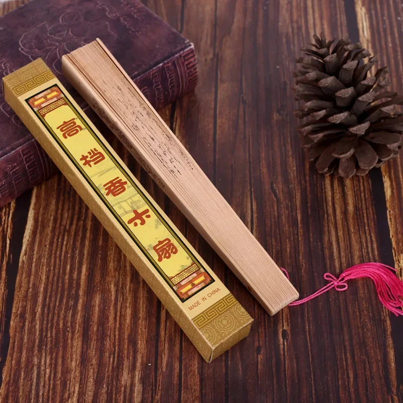Carved Sandalwood Folding Fan – Chinese Style Gift Box