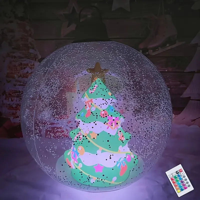 24-Inch LED Inflatable Christmas Ball | Outdoor Decoration