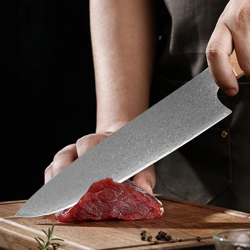 InLeung VG10 Damascus Gyuto Chef Knife | Japanese Kitchen Knife