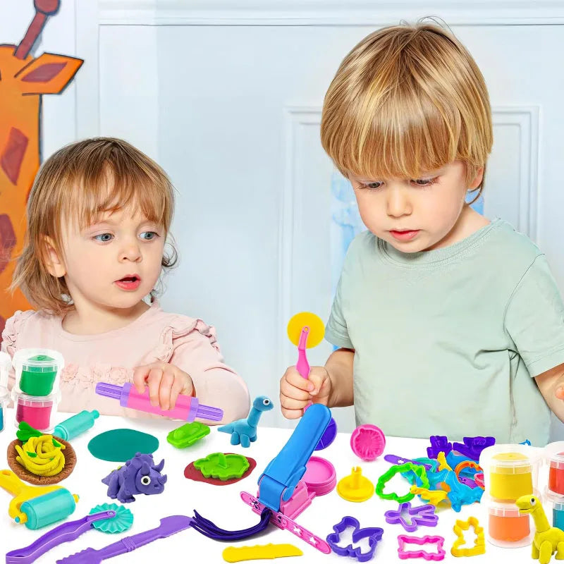 Plasticine Mold Kids DIY Craft Toys Accessories Cartoon Dinosaur