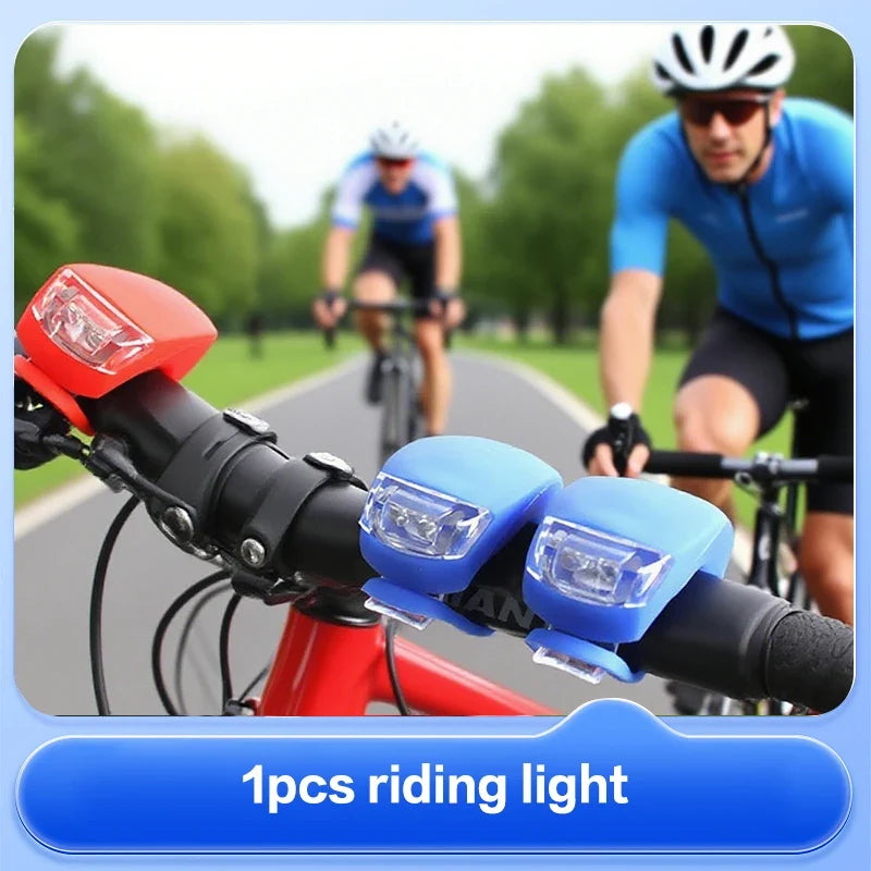 Silicone Bike Light Bicycle Front Lamp Lantern Waterproof LED
