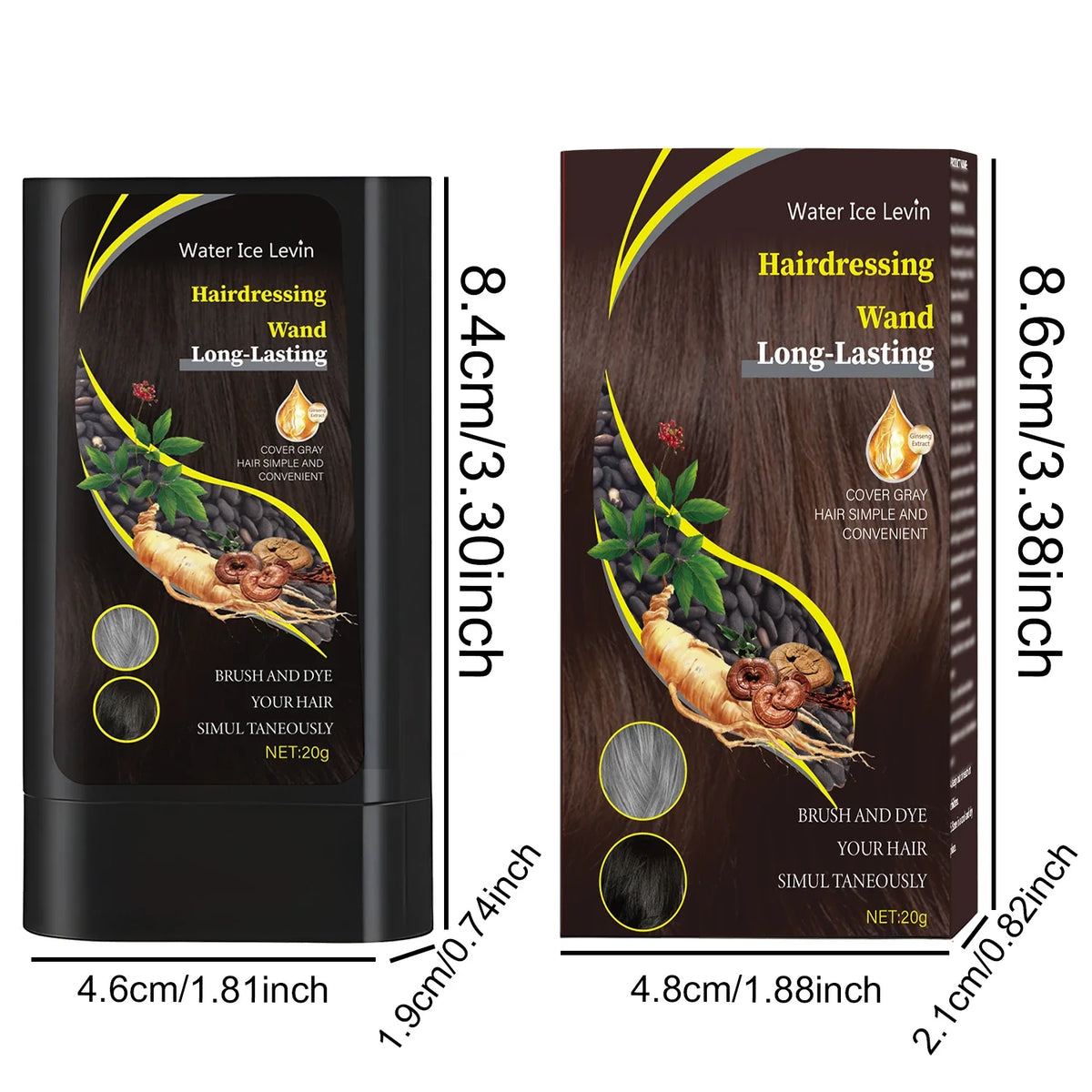 20g Quick Hair Dye Stick – Touch-Up for Brown & Black Hair