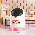 Mini Desktop Trash Can with Lid – Cute Desk Waste Bin